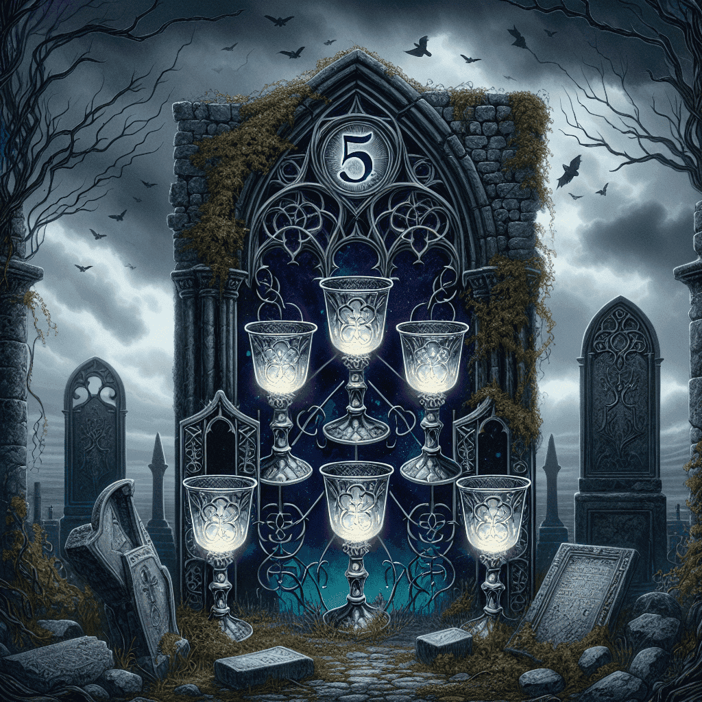 5 of Cups - Tarot Card Meanings & Interpretations | Oracle's Guide