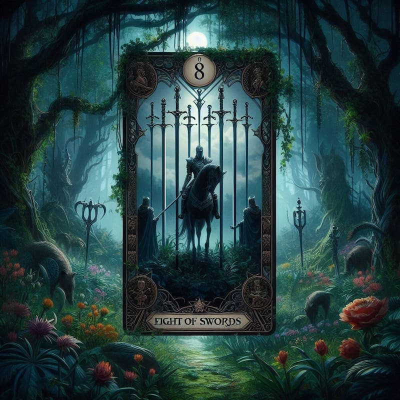 Eight of Swords - Tarot Card