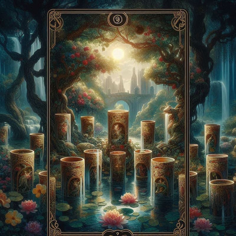 Nine of Cups - Tarot Card