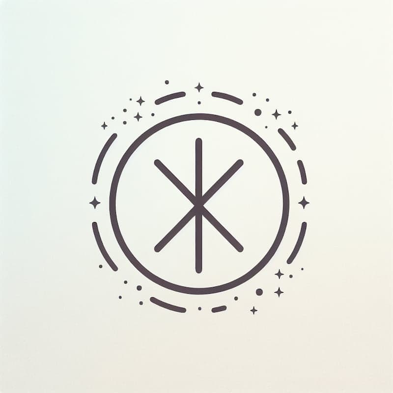 One rune stone for daily divination and spiritual guidance