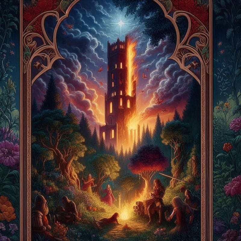 The Tower - Tarot Card
